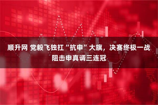 顺升网 党毅飞独扛“抗申”大旗，决赛终极一战阻击申真谞三连冠